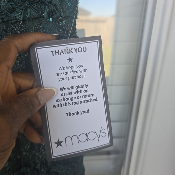 $259 XSCAPE Soutache Cap Sleeve Asymmetric Neck Long Dress Sz 8 Green Holiday - Picture 9 of 16